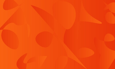 Abstract orange background with random shapes dynamic