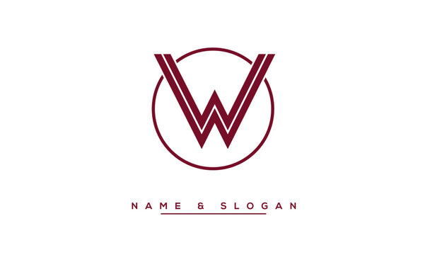 W  Abstract  Letter  Logo  Monogram
