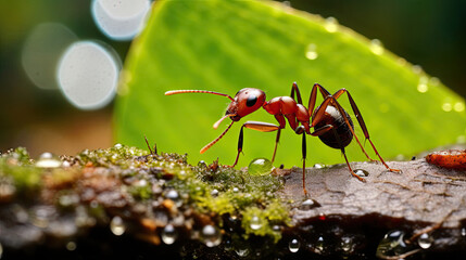 ant on a leaf