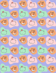 background image of cat and rabbit beautiful background art can be customized and edited as needed