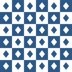 Navy blue diamond pattern. diamond seamless pattern vector. diamond pattern. Decorative elements, floor tiles, wall tiles, bathroom tiles, swimming pool tiles.