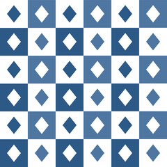 Navy blue diamond pattern. diamond seamless pattern vector. diamond pattern. Decorative elements, floor tiles, wall tiles, bathroom tiles, swimming pool tiles.