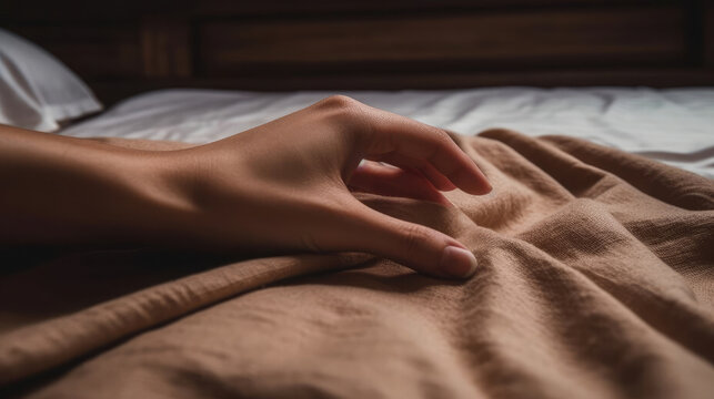 A image which represents the softness of the bedsheet, Generative Ai