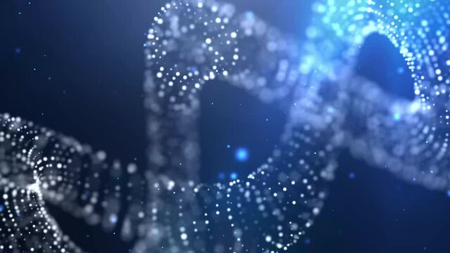 Create captivating videos with our Infinity Twist Background. Watch as an infinity symbol crafted from mesmerizing particles twists and loops back to infinity, surrounded by a dazzling ambience