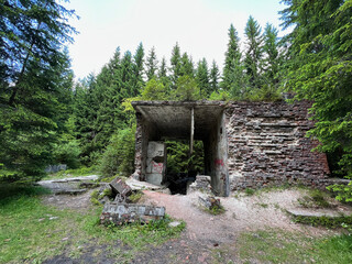 Die alte Zinnwäsche der Nazis im tschechischen Erzgebirge bei Prebuz / Sauersack