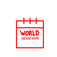 Humanitarian day calendar