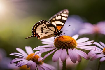 Obraz premium butterfly on flower