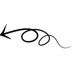 Curly Arrow Doodle 