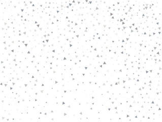 Festive Silver Triangular Confetti