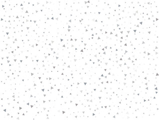 Festive Silver Triangular Confetti