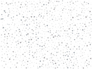 Festive Silver Triangular Confetti