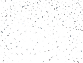 Sparkle Rectangular Silver Confetti