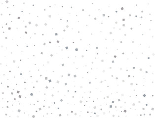 Luxury Silver Square Confetti