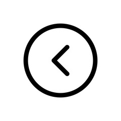 Simple Left Chevron icon. The icon can be used for websites, print templates, presentation templates, illustrations, etc