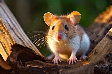 White Throated Wood Rat - Cute and Wild Rodent of Nature's Wildlife. Generative AI