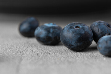 Close up photo of heap of fresh blueberries