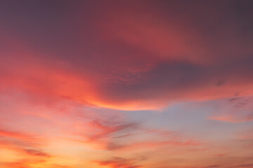 Fototapeta premium 燃える夕空