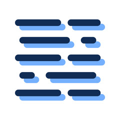 Obraz premium fog filled line icon