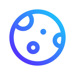 full moon gradient icon