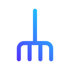 pitchfork gradient icon