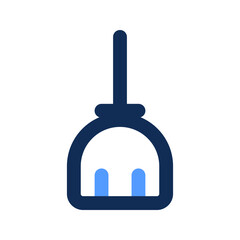 broom outline color icon