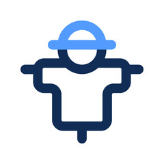 scarecrow outline color icon