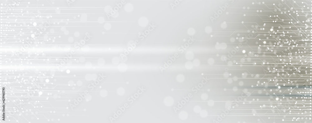 Poster Abstract circuit board futuristic technology processing background