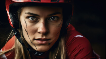 Athletic female model close up, Bright photography , HD Background