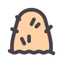 haystack flat line icon