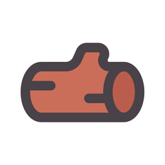 log flat line icon