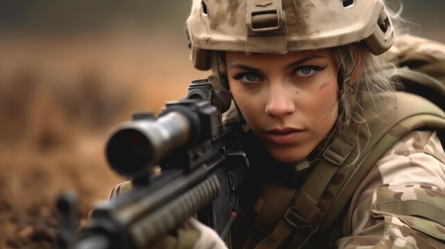 enemy female soldier