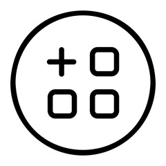 Fototapeta premium application line icon