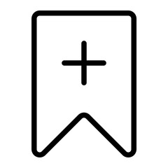 Obraz premium bookmark line icon