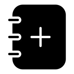 Fototapeta premium add glyph icon