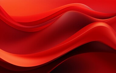 Abstract Red Background in Flowing Hues. Generative Ai