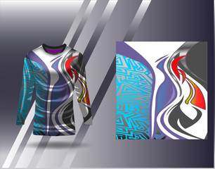 Sports jersey and tshirt template sports design for football racing gaming jersey vector