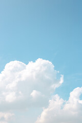 blue sky with clouds © 박효철