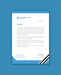 Summary Letterhead design contemporary enterprise Letterhead layout Template