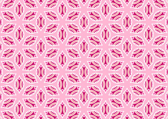  Abstract stripes leave pink red graphic geometric shapes classic style retro vintage print use textile clothing rug tile vector illustration wallpaper template.