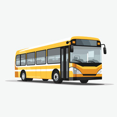 Obraz na płótnie Canvas bus vector flat minimalistic asset isolated illustration