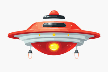 flying saucer vector flat minimalistic isolated illustration