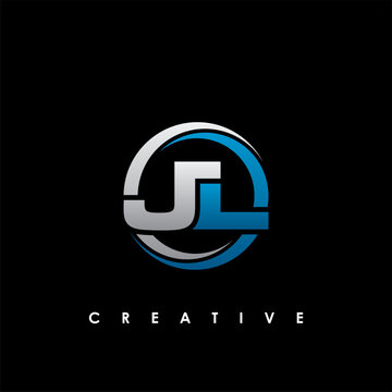 JL Letter Initial Logo Design Template Vector Illustration