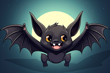 cute bat on halloween V