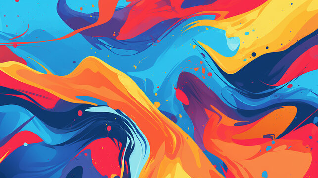 fundo abstrato de banner de parede de graffiti, Generative Ai n&atilde;o &eacute; foto real, ideia para arte pop art&iacute;stica