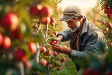 person picking apples