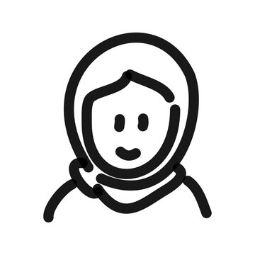 woman with headscarf