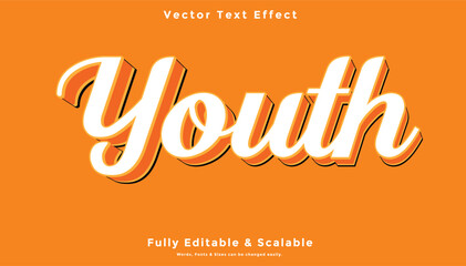 Youth 3d Text Effect