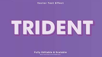 Fototapeta premium Trident 3d Text Effect