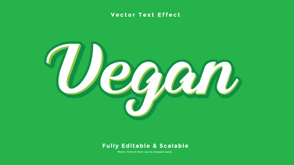 Vegan 3d Text Effect