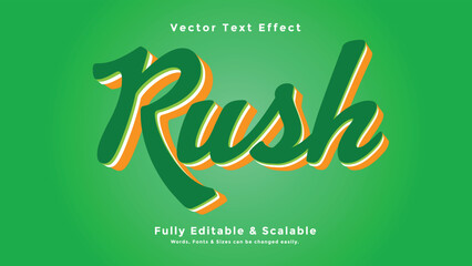 Rush 3d Text Effect
